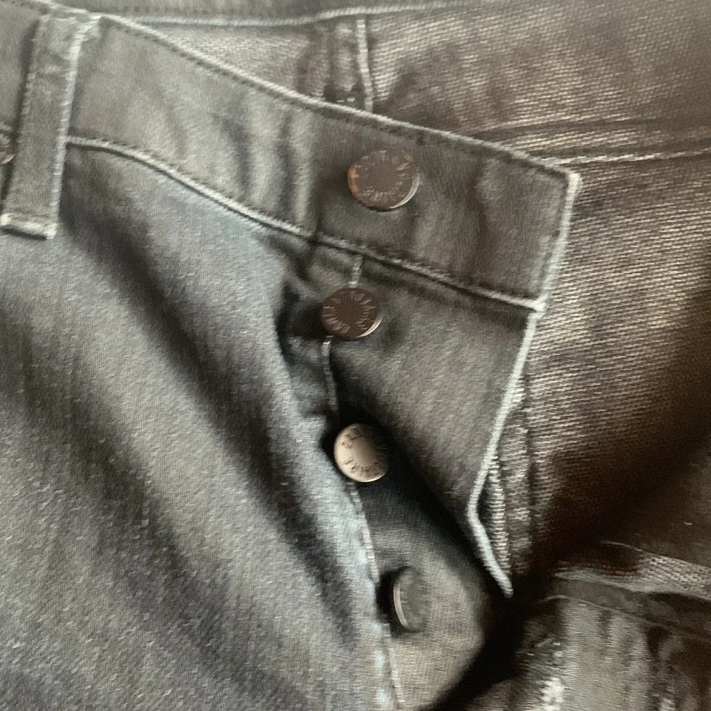 Zadig Voltaire Platine Black Button Fly Jeans Size 31 - Picture 2 of 4